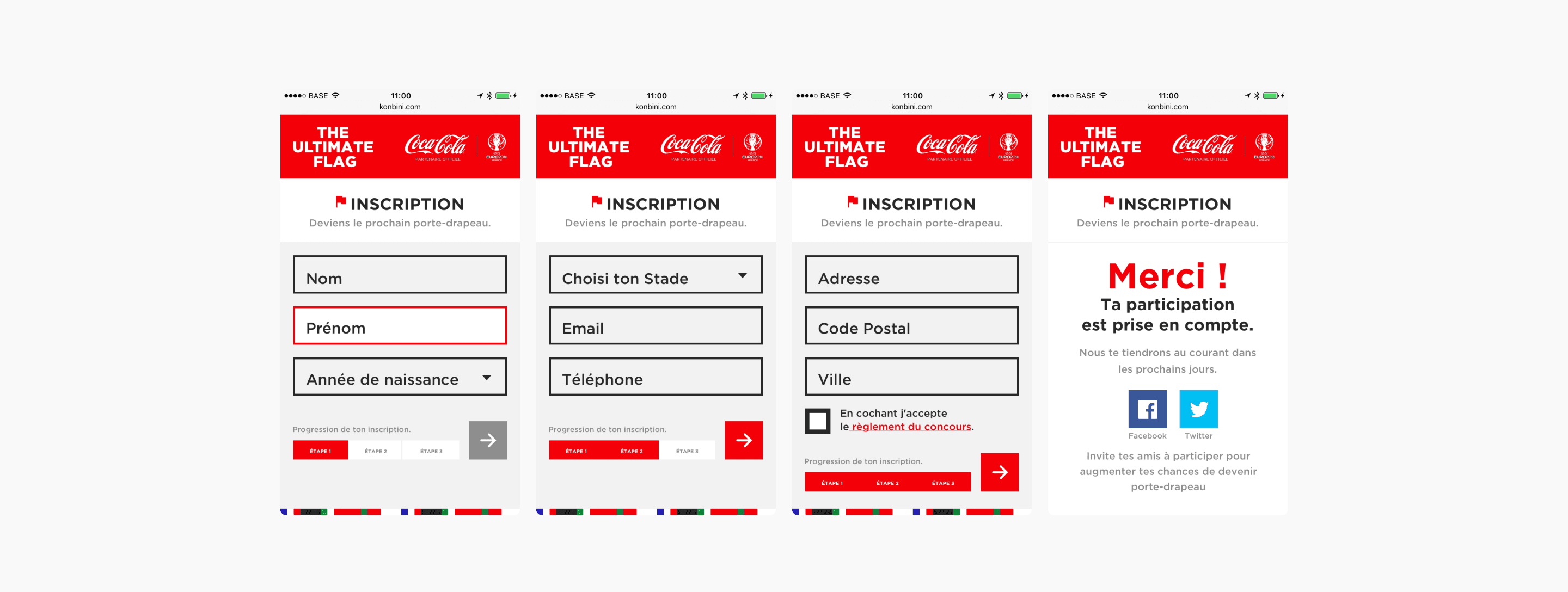 Ultimate flag mobile screens