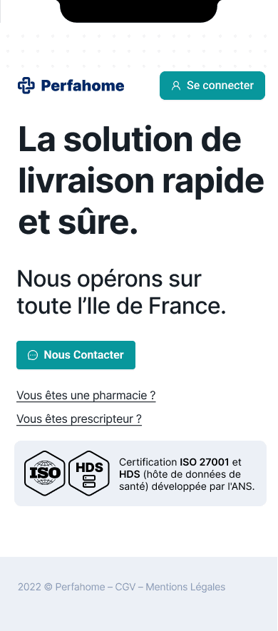 Perfahome field app view 1