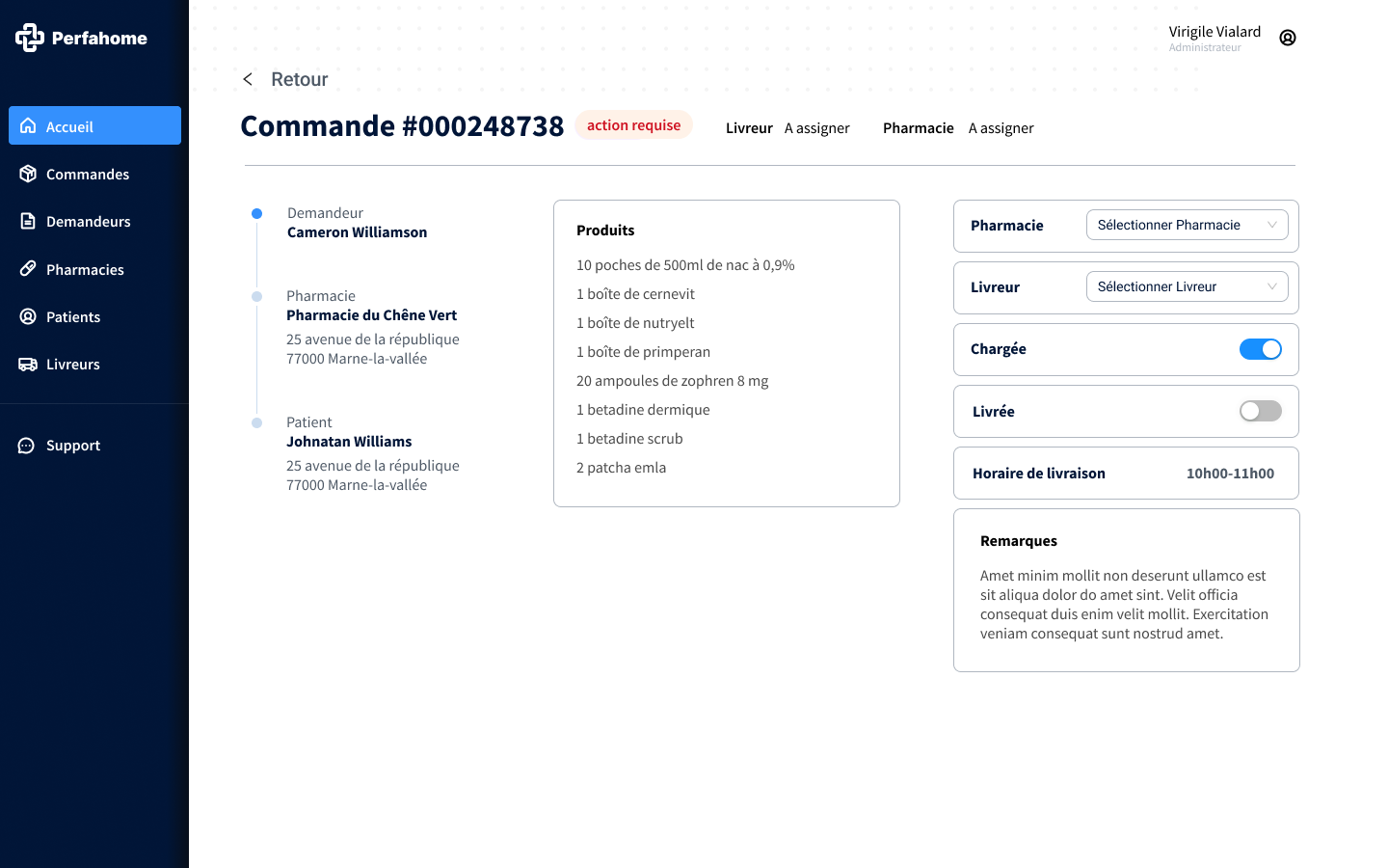 Perfahome patient detail