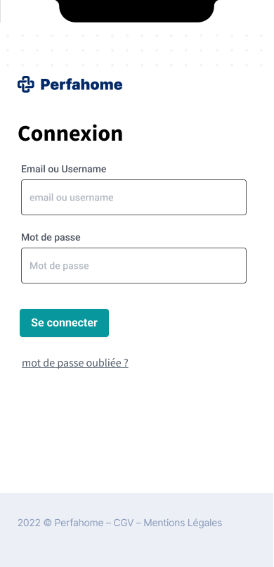 Perfahome field app view 2