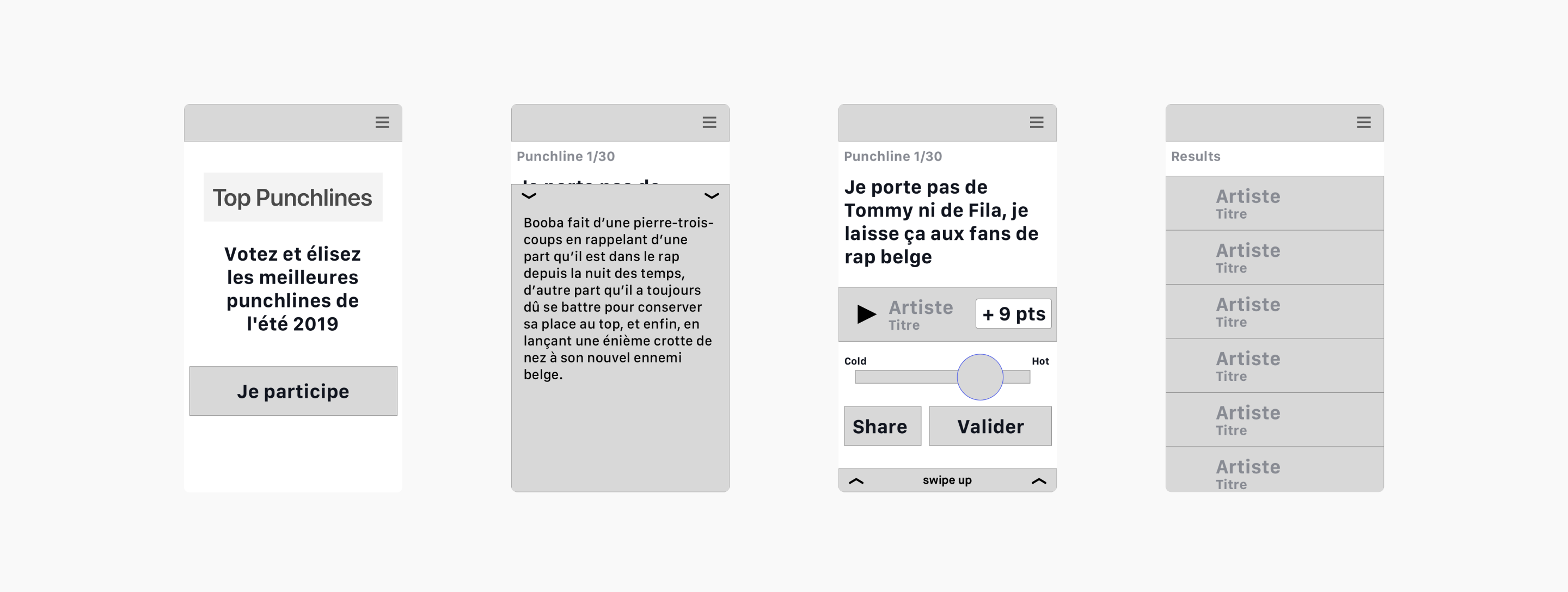 Red Bull Top Punchlines wireframe